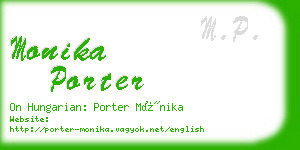monika porter business card